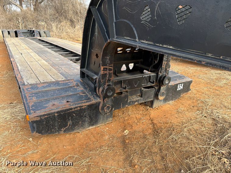 image for item EE1414 1989 Trail King lowboy equipment trailer