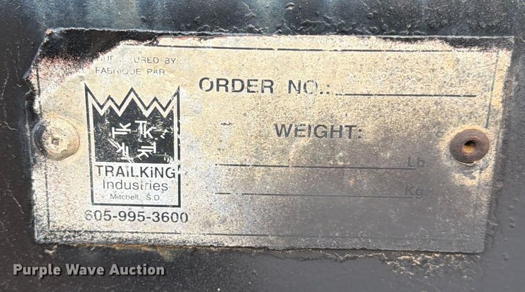 image for item EE1414 1989 Trail King lowboy equipment trailer