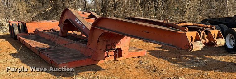 image for item EE1415 1965 Talbert lowboy equipment trailer