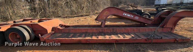 image for item EE1415 1965 Talbert lowboy equipment trailer