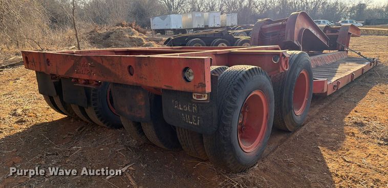 image for item EE1415 1965 Talbert lowboy equipment trailer