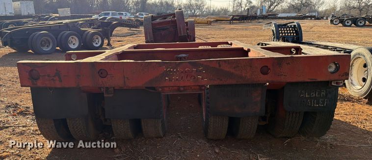 image for item EE1415 1965 Talbert lowboy equipment trailer