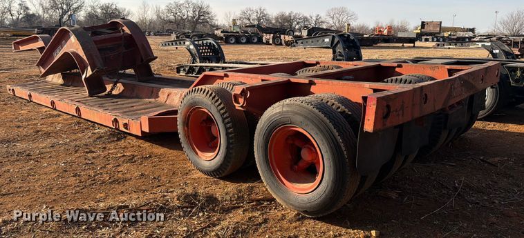 image for item EE1415 1965 Talbert lowboy equipment trailer