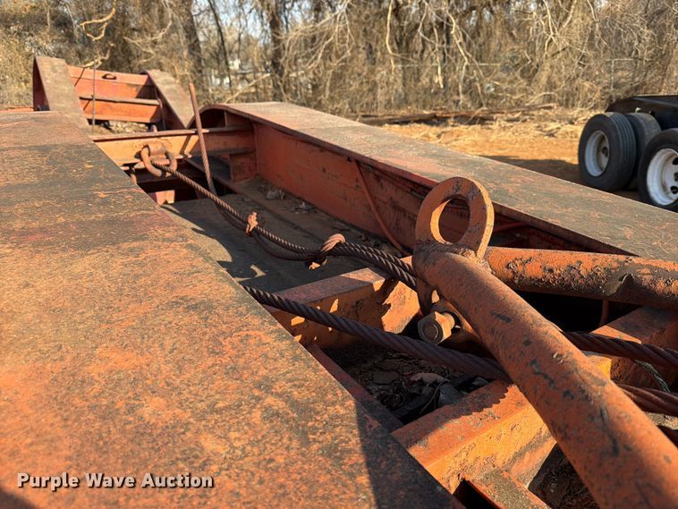 image for item EE1415 1965 Talbert lowboy equipment trailer