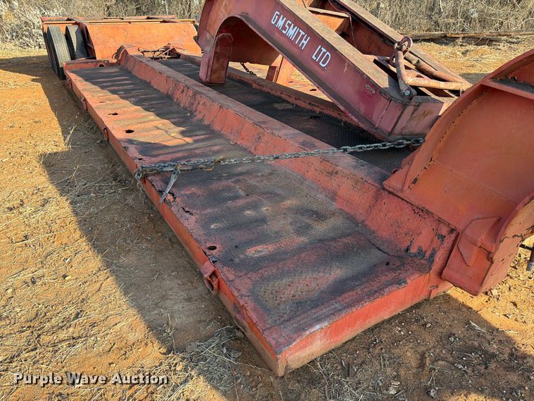 image for item EE1415 1965 Talbert lowboy equipment trailer