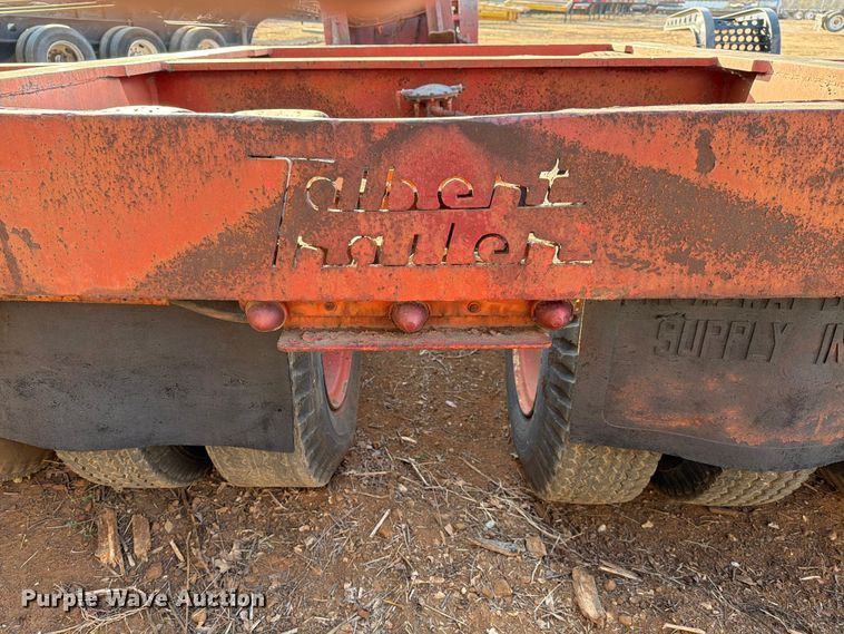 image for item EE1415 1965 Talbert lowboy equipment trailer