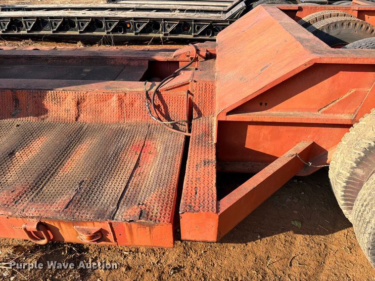 image for item EE1415 1965 Talbert lowboy equipment trailer