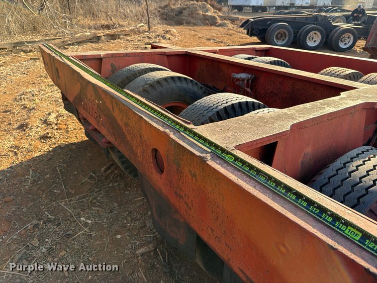 image for item EE1415 1965 Talbert lowboy equipment trailer
