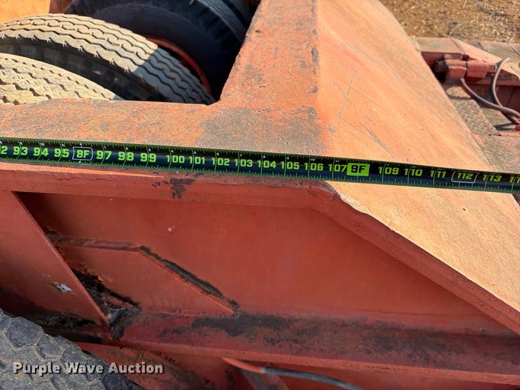 image for item EE1415 1965 Talbert lowboy equipment trailer