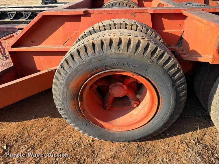 image for item EE1415 1965 Talbert lowboy equipment trailer