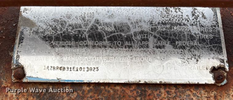 image for item EE1425 1984 Aztec drop deck trailer