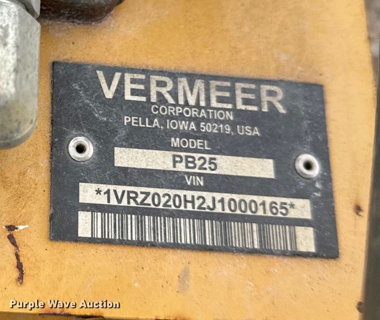 image for item EF2406 2018 Vermeer SPX25 vibratory cable plow