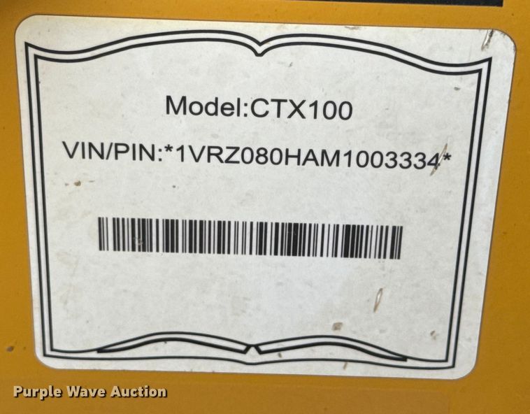 image for item EF2409 2021 Vermeer CTX100 compact utility loader