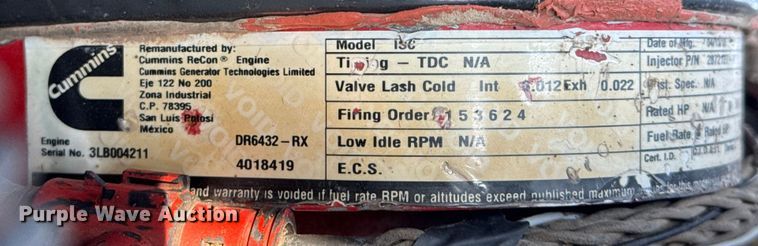 image for item EG2022 2010 Freightliner Business Class M2 Crew Cab crane truck