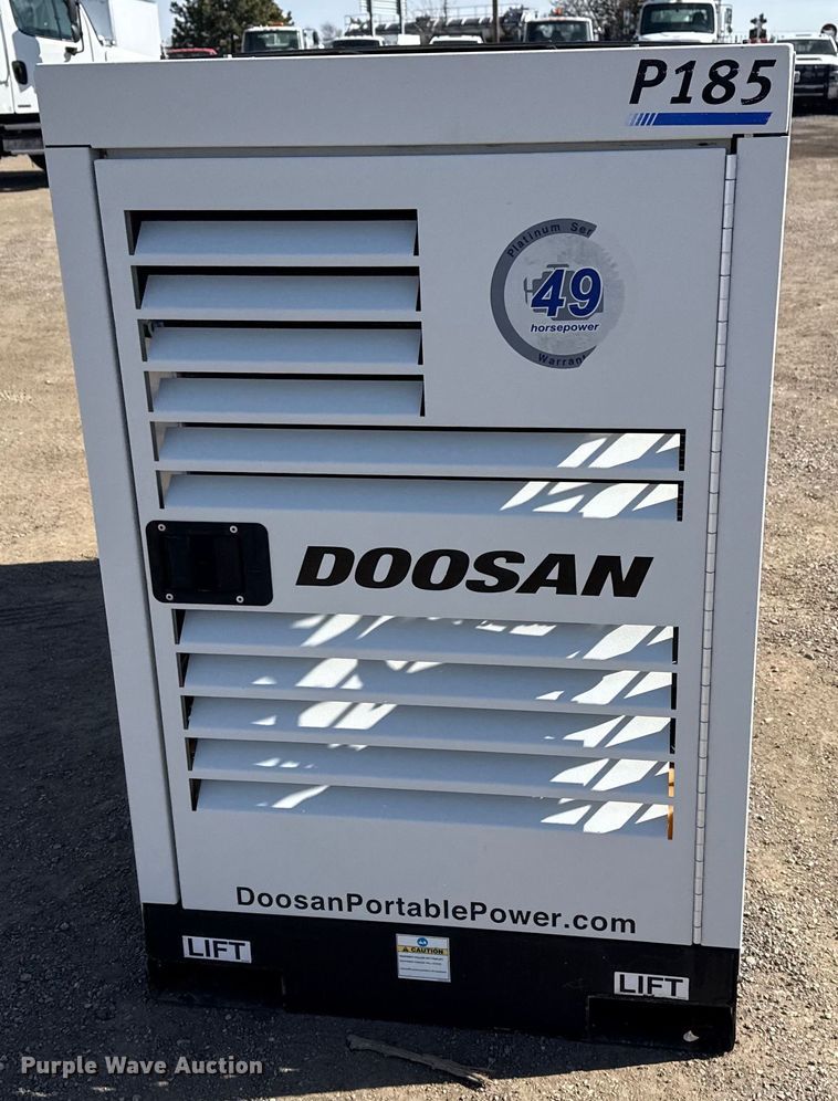 image for item EG2049 2017 Doosan P185WDOU-T4F air compressor