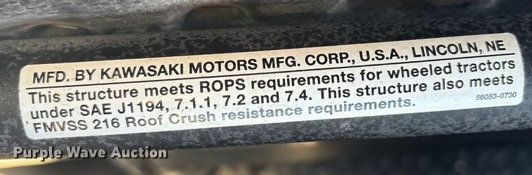 image for item EI5726 2019 Kawasaki Mule 4010 utility vehicle