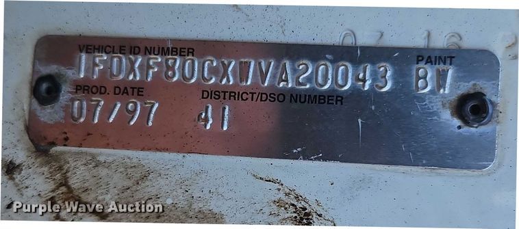 image for item EO4908 1998 Ford F800 tack distributor truck 