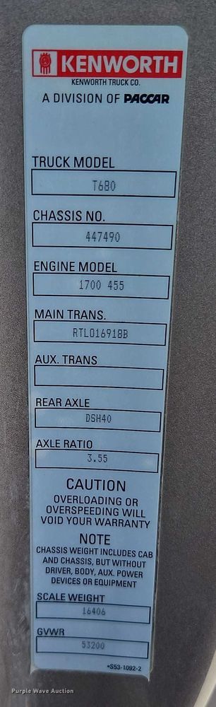 image for item EO4979 2015 Kenworth T680 semi truck