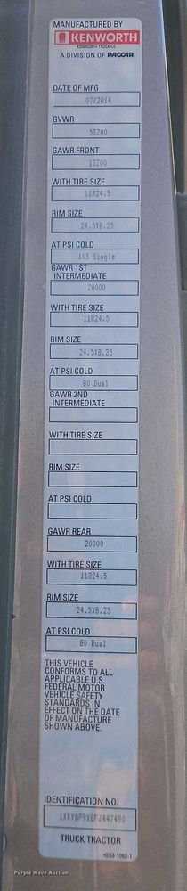 image for item EO4979 2015 Kenworth T680 semi truck