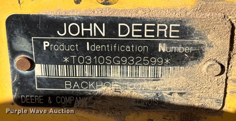 image for item EP2906 2004 John Deere 310SG backhoe