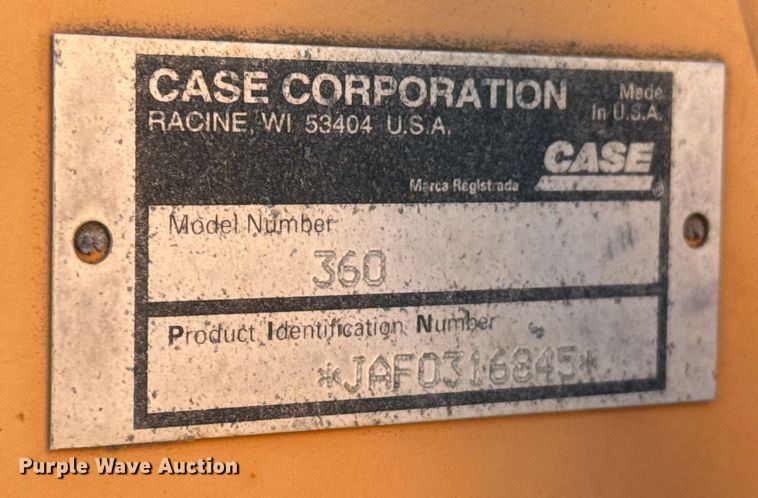 image for item EP2907 2001 Case 360 trencher