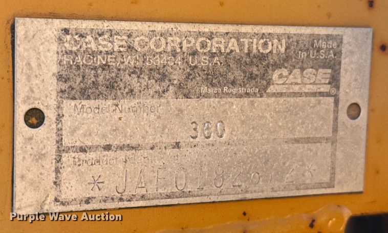 image for item EP2908 1995 Case 360 trencher