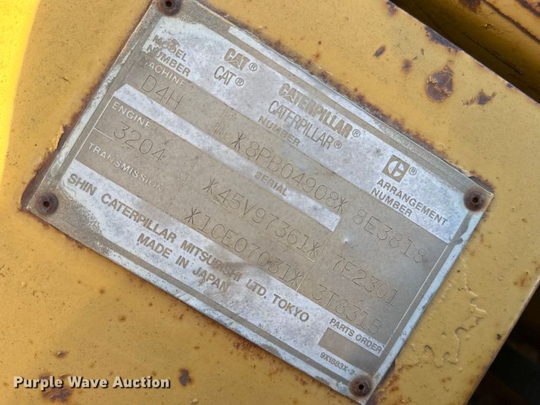 image for item EP2910 1992 Caterpillar D4H dozer