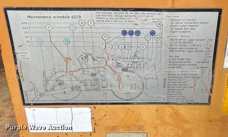 image for item ER0425 J.I. Case W602BPD single drum vibratory roller