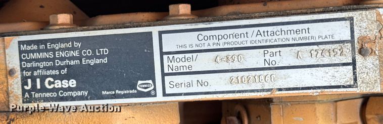 image for item ER0425 J.I. Case W602BPD single drum vibratory roller