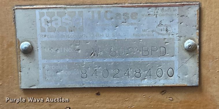 image for item ER0425 J.I. Case W602BPD single drum vibratory roller