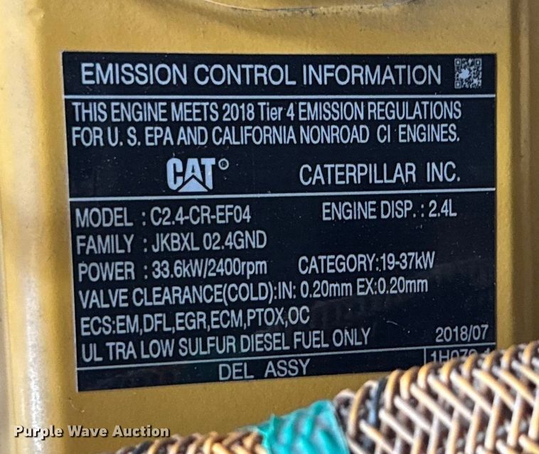 image for item ER0427 2018 Caterpillar 305.5E2 mini excavator