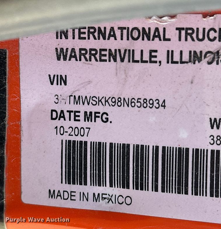 image for item ES1021 2008 International 4100 SBA bucket truck