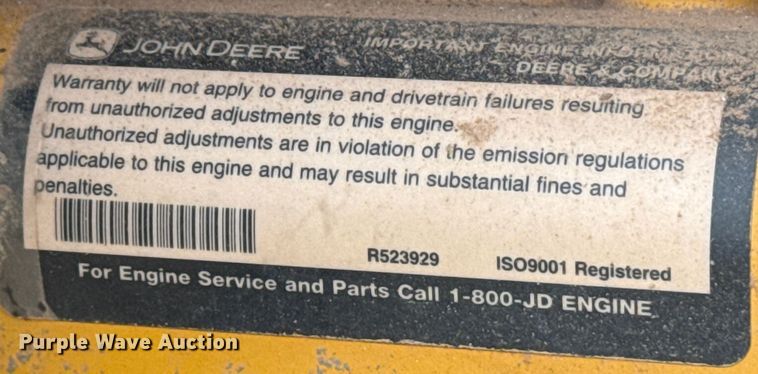 image for item ES5797 2012 John Deere 672G motor grader