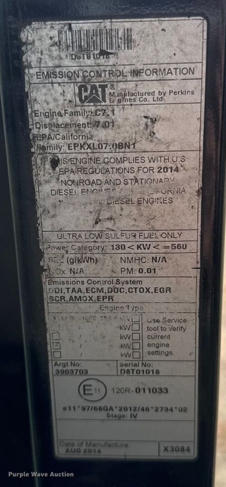 image for item ES5799 2015 Caterpillar 326FL excavator