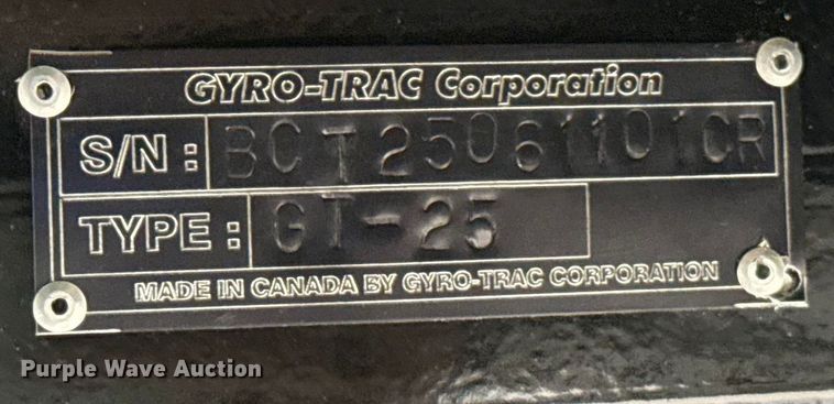 image for item ES5800 2005 Gyro-Trac GT-25 forestry mulcher