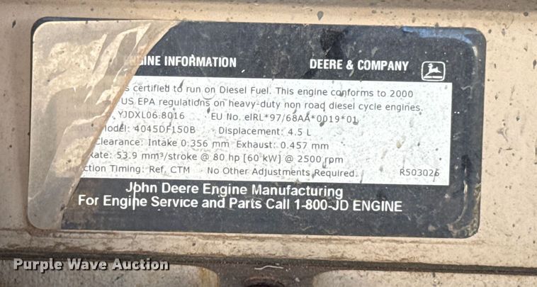 image for item ES5810 2000 Ingersoll Rand P185WJD air compressor