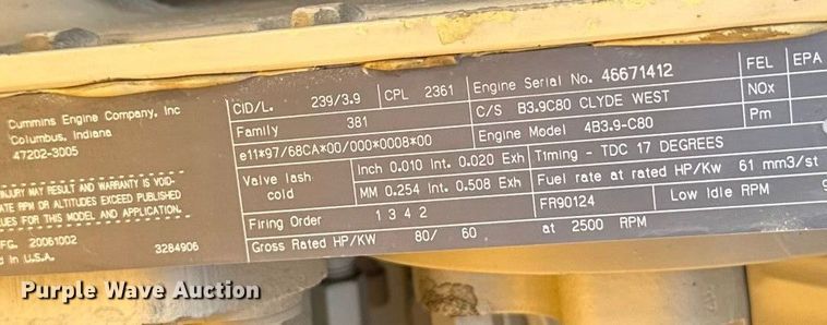 image for item ES5819 2000 Hypac C530AH pneumatic roller