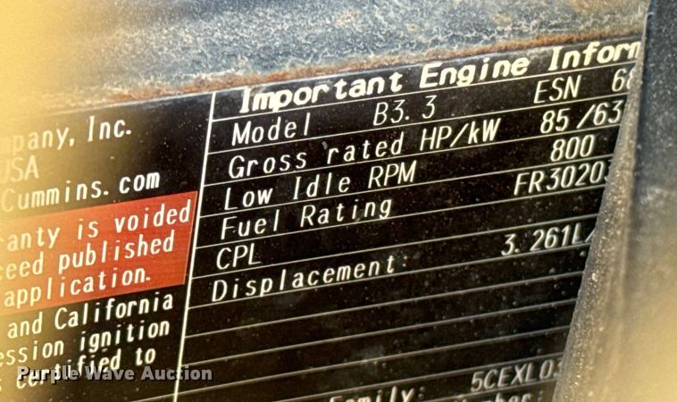 image for item ES5820 2007 Hypac C530AH pneumatic roller