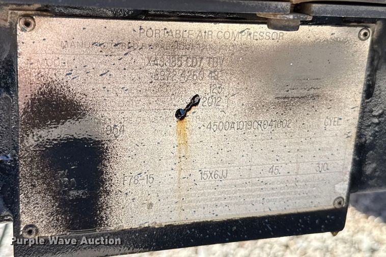 image for item ES5840 2012 Atlas Copco XAS 185 CD7 TBV air compressor