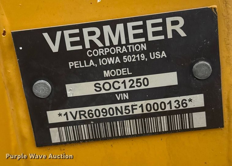 image for item ET4437 2015 Vermeer RTX1250 trencher
