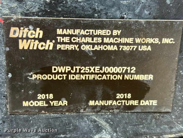 image for item ET4439 2018 Ditch Witch JT25 M1 directional boring unit