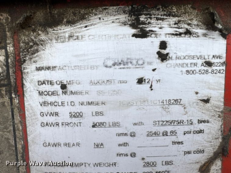 image for item ET4459 2012 Crafco SS125 Super Hot pothole patcher