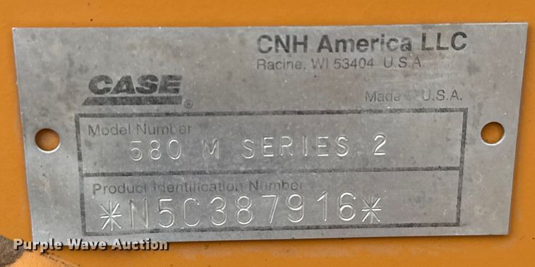 image for item ET4460 2005 Case 580M Series 2 backhoe