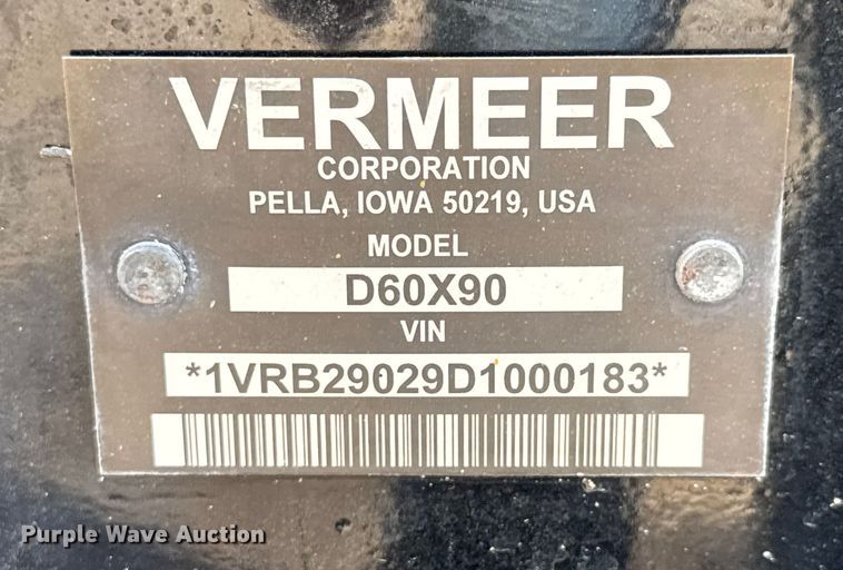 image for item ET4487 2013 Vermeer D60x90 directional boring unit