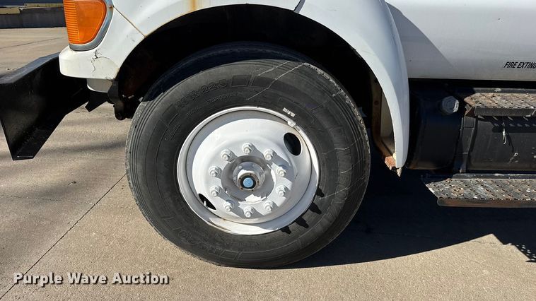 image for item ET4496 2008 Ford F750 Super Duty XL  flatbed truck with vacuum excavator