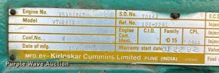 image for item ET4498 Onan 600DFGB generator