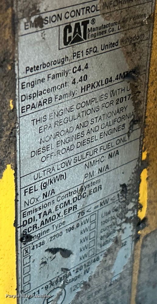 image for item ET6894 2018 Caterpillar CB15 double drum vibratory roller