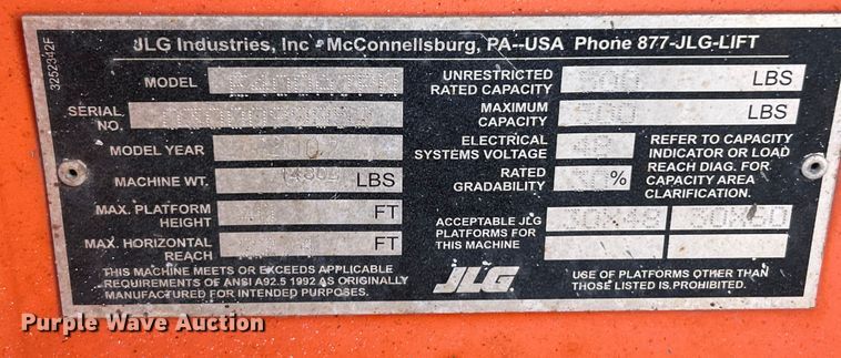 image for item ET6951 2007 JLG E400AJP Narrow boom lift