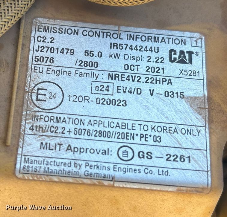 image for item ET8647 2023 Vermeer SC70TX stump grinder