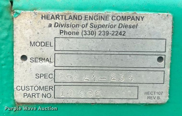 image for item EU4833 Heartland engine company water pump